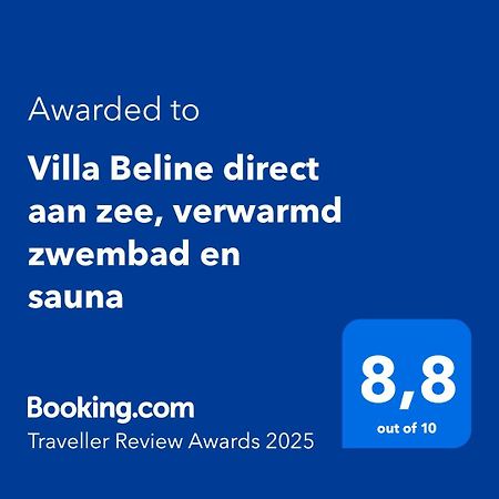 Villa Beline Direct Aan Zee, Verwarmd Zwembad En Sauna Трибань-Крушица Екстер'єр фото