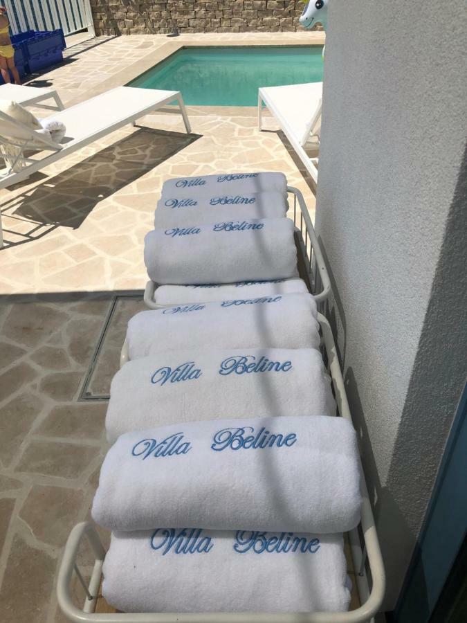 Villa Beline Direct Aan Zee, Verwarmd Zwembad En Sauna Трибань-Крушица Екстер'єр фото